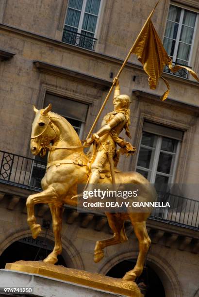 Monument to Joan of Arc by Emmanuel Fremiet, Place des Pyramides, Paris, France.
