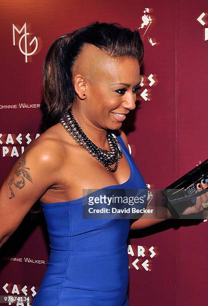 Singer Melanie Brown arrives at the grand opening of "Matt Goss Live from Caesars Palace" March 12, 2010 in Las Vegas, Nevada.