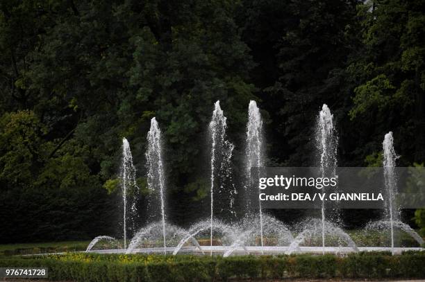 Water features in the garden of the Ducal Palace of Colorno, Emilia-Romagna, Italy, 17th century.