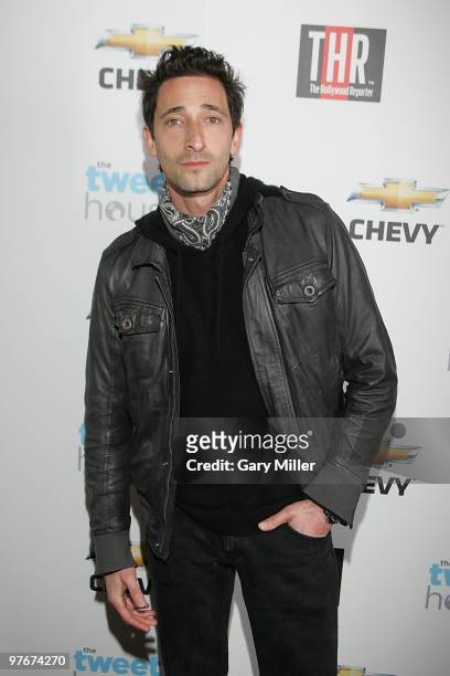 Actor Adrien Brody attends the opening night of SxSW 2010 hosted by The Hollywood Reporter at The Tweet House on March 12, 2010 in Austin, Texas.
