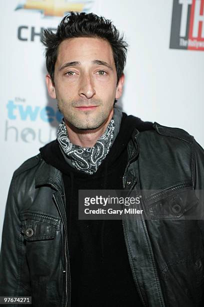 Actor Adrien Brody attends the opening night of SxSW 2010 hosted by The Hollywood Reporter at The Tweet House on March 12, 2010 in Austin, Texas.