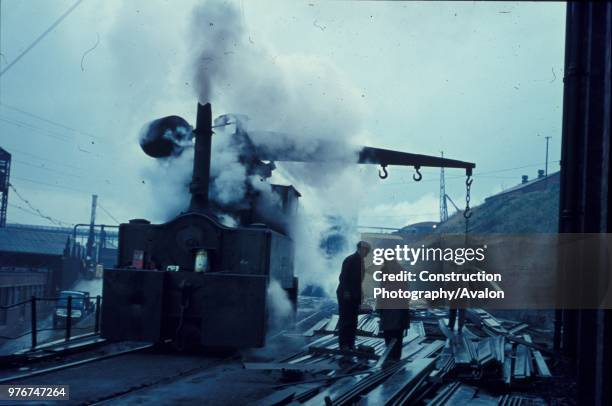 This historic picture was made at Doxfords Shipyard on the river Wear in Sunderland in December 1970 during the final weeks of their working life. It...