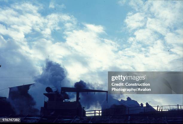 This historic picture was made at Doxfords Shipyard on the river Wear in Sunderland in December 1970 during the final weeks of their working life. It...