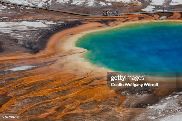 grand prismatic spring - wolfgang wörndl fotografías e imágenes de stock