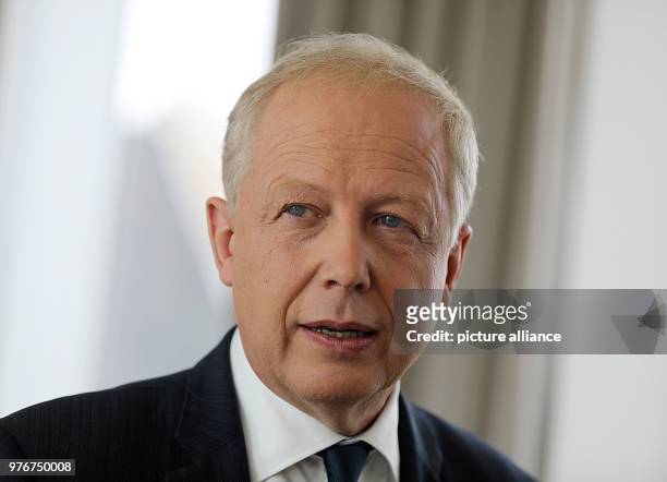 April 2018, Germany, Cologne: Tom Buhrow, the chairman of the German public-broadcasting institution Westdeutscher Rundfunk , speaks during an...