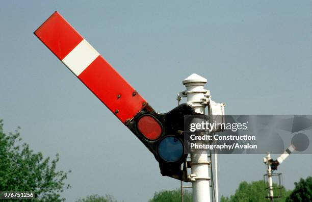 Upper quadrant signal set for clear, circa 1993, United Kingdom.