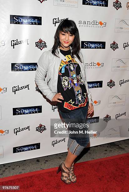 Actress Fivel Stewart attends the "Unity For Peace" Benefit Concert at the House Of Blues on March 12, 2010 in Los Angeles, California.