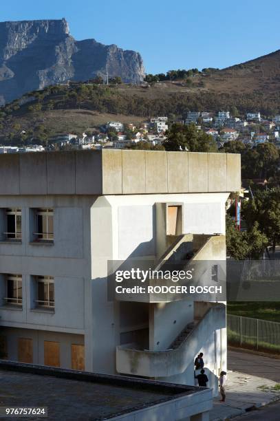 Picture shows the deserted Helen Bowden Nurses home in the city centre near the harbour in Cape Town, where people live illegally, as the Table...