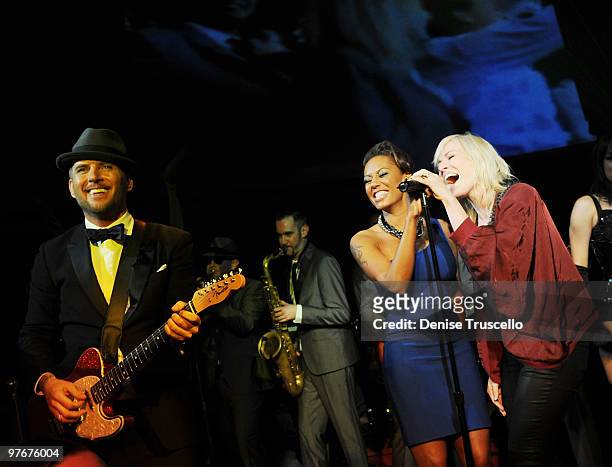 Matt Goss, Natasha Bedingfield and Mel B performs at the Gossy Room at Caesars Palace on March 12, 2010 in Las Vegas, Nevada.