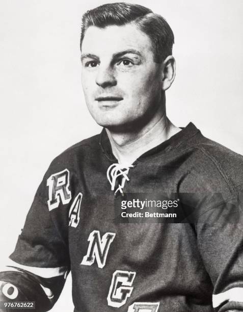 Earl Ingarfield of the New York Rangers.