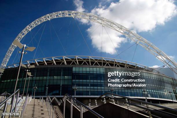 Wembley Stadium was designed by architects HOK Sport and Foster and Partners with Engineers Mott Macdonald and was built by Multiplex. The signature...