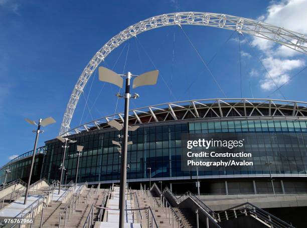 Wembley Stadium was designed by architects HOK Sport and Foster and Partners with Engineers Mott Macdonald and was built by Multiplex. The signature...