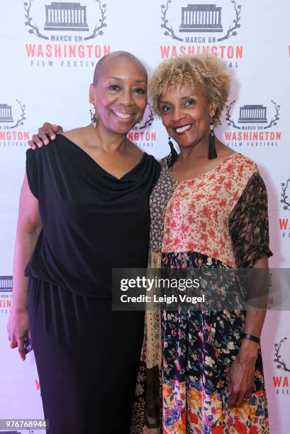 Isisara Bey, Creative Director of March on Washington Film Festival and Hazel Teal attend the March On Washington Film Festival 2nd Annual Fundraiser...