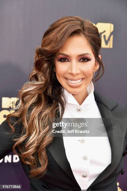 Personality Farrah Abraham attends the 2018 MTV Movie And TV Awards at Barker Hangar on June 16, 2018 in Santa Monica, California.