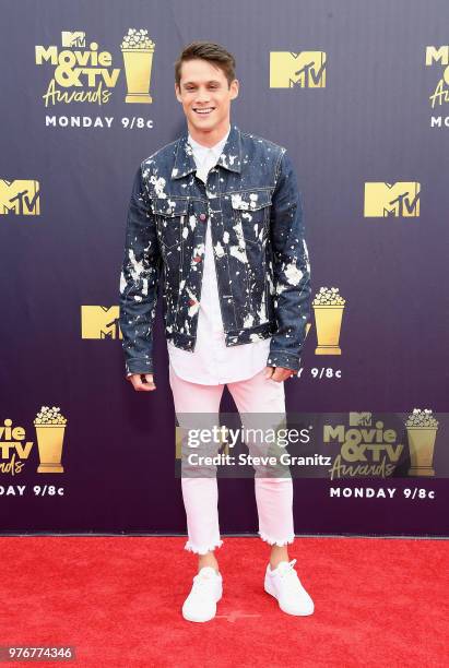 Actor Timothy Granaderos attends the 2018 MTV Movie And TV Awards at Barker Hangar on June 16, 2018 in Santa Monica, California.