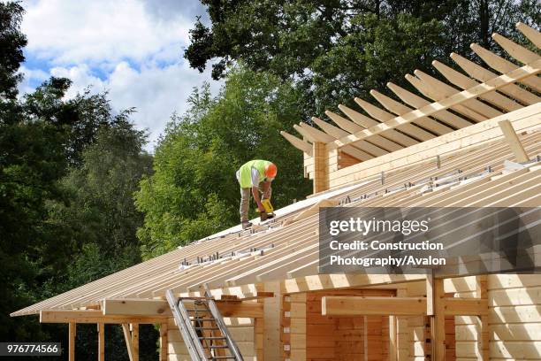 New house being built with sustainable timber.