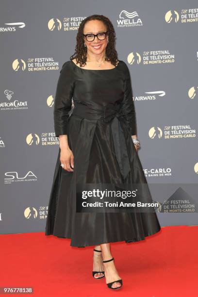 Sharon Epatha Merkerson attends the opening ceremony of the 58th Monte Carlo TV Festival on June 15, 2018 in Monte-Carlo, Monaco.