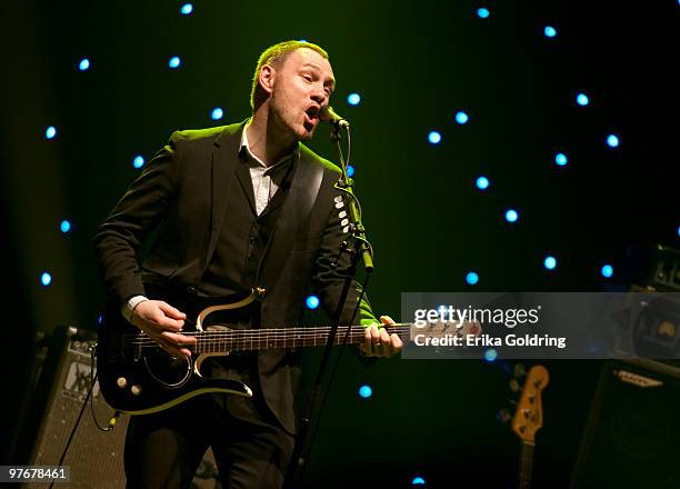 David Gray performs at the Mahalia Jackson Theatre on March 12, 2010 in New Orleans, Louisiana.