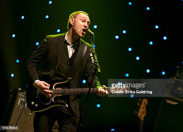 David Gray performs at the Mahalia Jackson Theatre on March 12, 2010 in New Orleans, Louisiana.