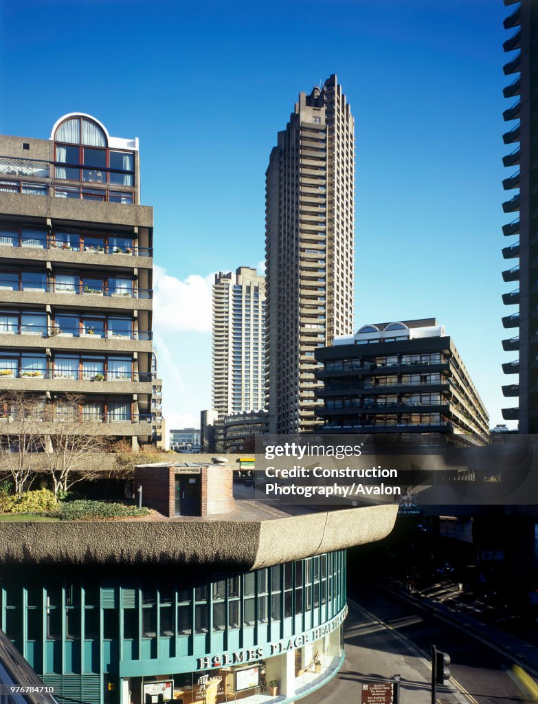 Barbican Estate, London. The architects (Peter Chamberlin, Geoffry Powell and Christof Bond) gave to London the first significant challenge to the post-war  consensus of urban decentralisation.
