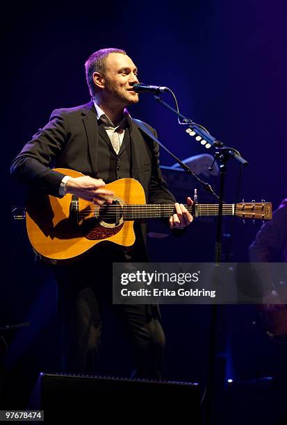 David Gray performs at the Mahalia Jackson Theatre on March 12, 2010 in New Orleans, Louisiana.