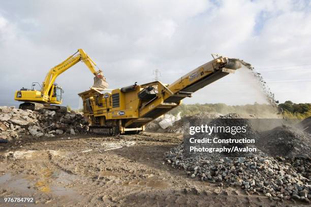 All the waste rubble was crushed and reused were possible elsewere on the project, reducing the need to transport hardcore from outside the site.