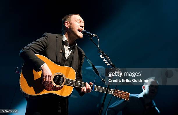 David Gray performs at the Mahalia Jackson Theatre on March 12, 2010 in New Orleans, Louisiana.