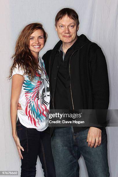 William Orbit and Nadine Coyle of Girls Aloud pose for portraits to promote Nadine's debut solo album due for release in 2010 held at Air Studios on...