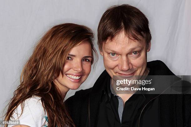 William Orbit and Nadine Coyle of Girls Aloud pose for portraits to promote Nadine's debut solo album due for release in 2010 held at Air Studios on...