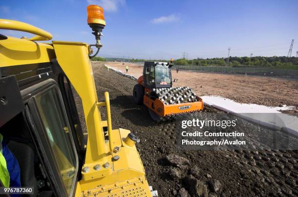 Construction machinery at work.