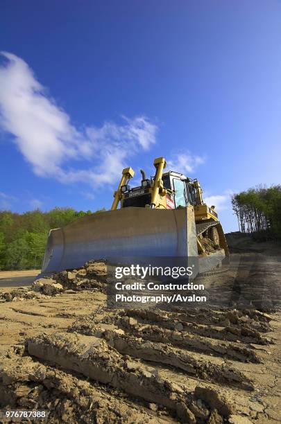 Construction machinery at work.