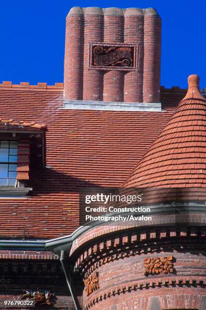Roof detail. Sever Hall. Harvard University, Massachussetts, USA.