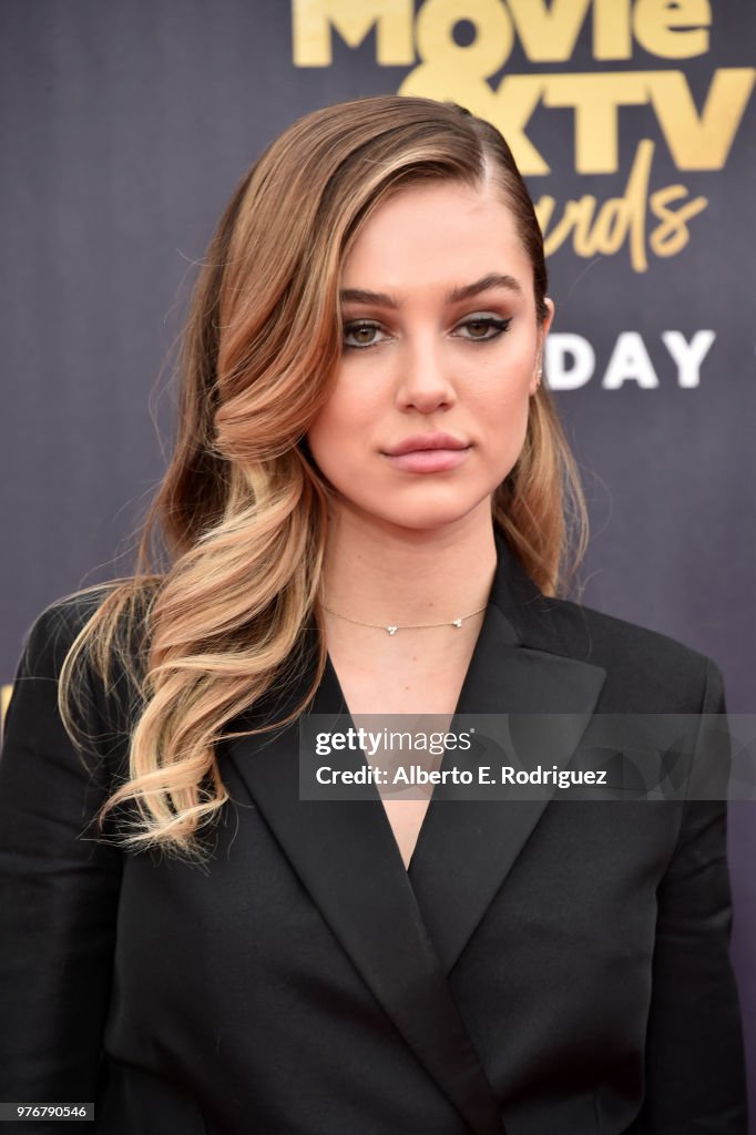 Delilah Belle Hamlin attends the 2018 MTV Movie And TV Awards at