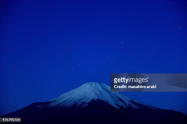 night over mount fuji, japan - fuji hakone izu national park stock pictures, royalty-free photos & images