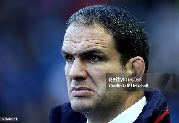 Martin Johnson coach of England before the RBS Six Nations match between Scotland and England at Murrayfield Stadium on March 13, 2010 in Edinburgh,...