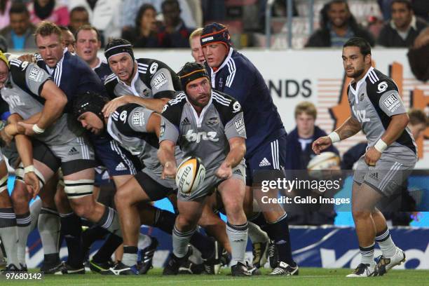 Hurricanes hooker Andrew Hore in action during the Super 14 match between Vodacom Stormers and Hurricanes at Newlands Stadium on March 13, 2010 in...
