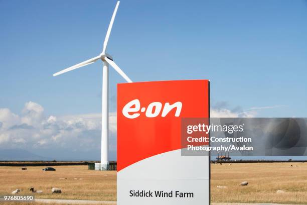 Siddick windfarm on the outskirts of Workington, Cumbria, UK.
