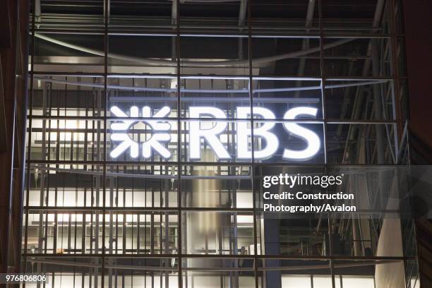 The headquarters of RBS in the city of London, UK.
