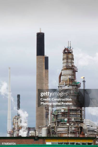 The Ineos oil refinery in Grangemouth Scotland, UK The site is responsible for massive C02 emissions.