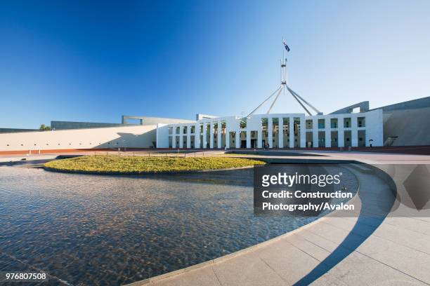 The new Australian parliament building in Canberra, Australia.