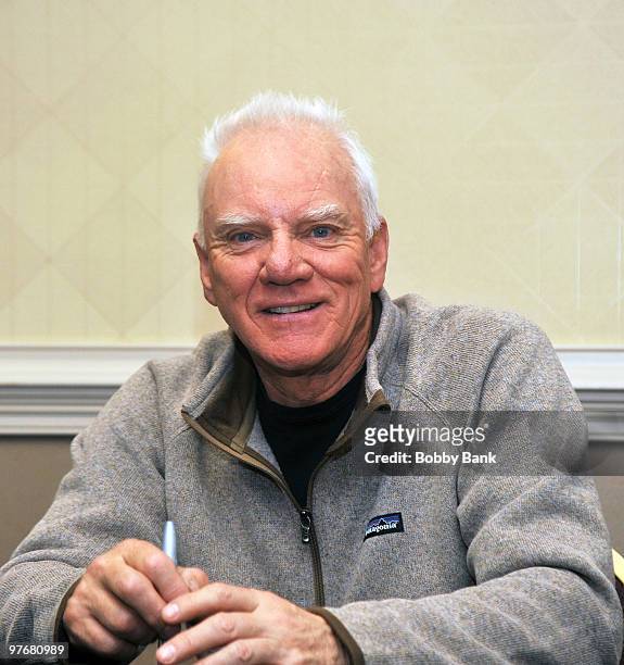 Malcolm McDowell attends the 14th Monster-Mania Con at the NJ Crowne Plaza Hotel on March 13, 2010 in Cherry Hill, New Jersey.