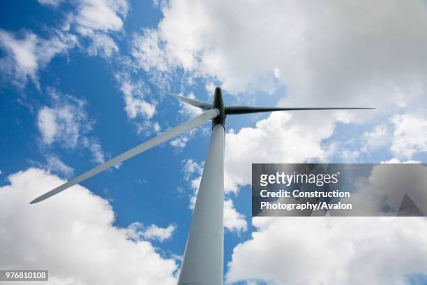 Wind turbines at Lambrigg wind farm, owned by Npower, near Sedburgh, Cumbria, UK.