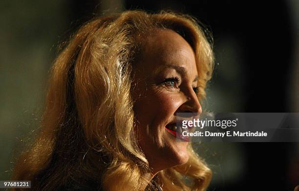 Jerry Hall attends the Noble Gift Gala at The Dorchester on March 13, 2010 in London, England.