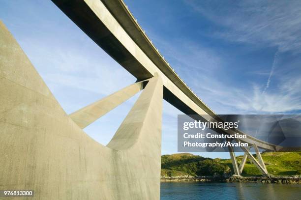 Kylesku Bridge in Assynt Scotland UK.
