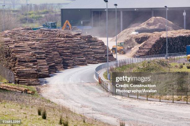 S biofuel power station in Lockerbie Scotland with timber suppliesThe power station is fuelled 100% by wood sourced from local woodlands and...