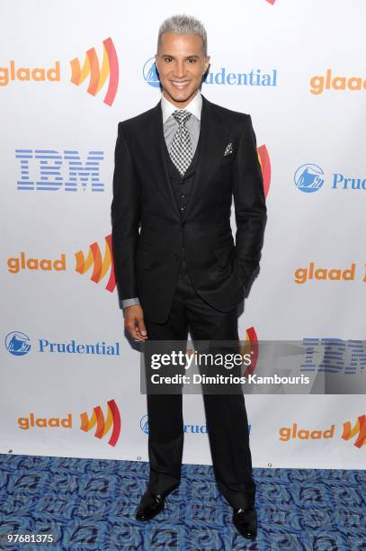 Stylist Jay Manuel attends the 21st Annual GLAAD Media Awards at The New York Marriott Marquis on March 13, 2010 in New York, New York.