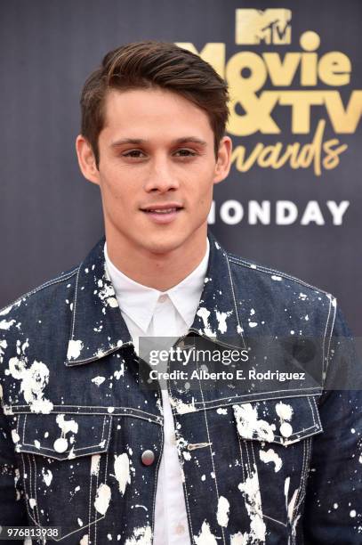 Actor Timothy Granaderos attends the 2018 MTV Movie And TV Awards at Barker Hangar on June 16, 2018 in Santa Monica, California.