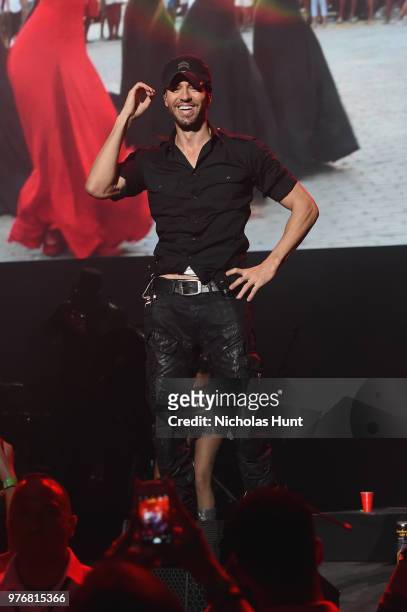 Enrique Iglesias performs at 103.5 KTU's KTUphoria on June 16, 2018 in Wantagh City.