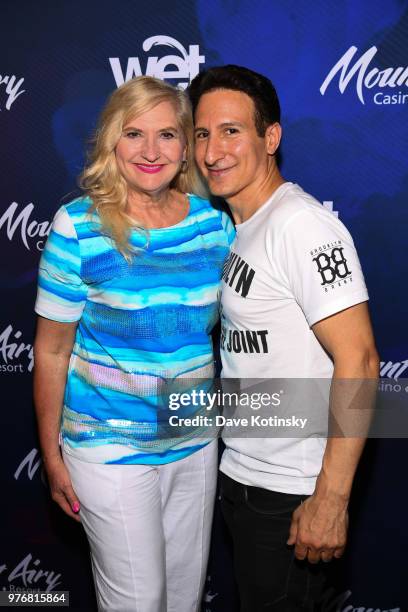 Willie DeMeo and Helen Priros attend the Willie DeMeo "Gotti" Release Party at Mount Airy Casino Resort on June 16, 2018 in Mount Pocono,...