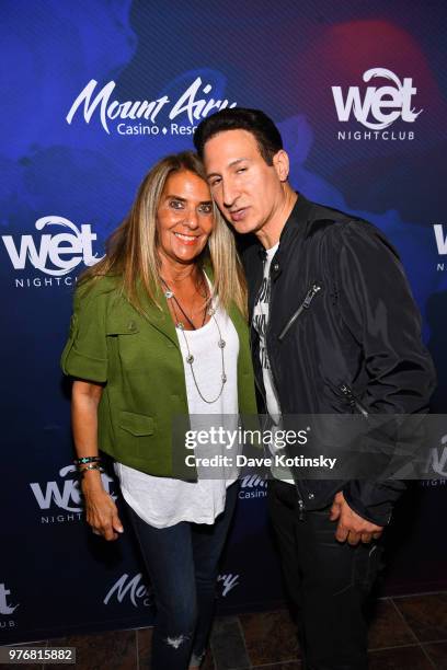 Willie DeMeo and Dianne Hannah attend the Willie DeMeo "Gotti" Release Party at Mount Airy Casino Resort on June 16, 2018 in Mount Pocono,...